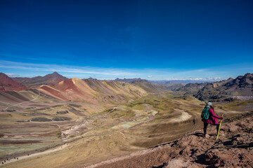 Mountain of the seven colors in cusco, peru