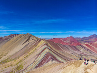 Mountain of the seven colors in cusco, peru