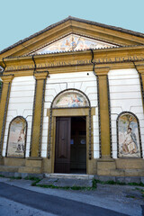 Fototapeta na wymiar church of San Rocco built in 1837 Capodimonte Italy
