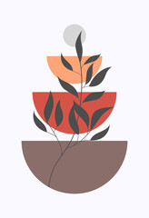 Minimalism. Abstract modern print set. Logo. Wall art. poster. Boho abstraction. Posters, paintings.