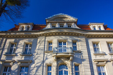 Antique mansion on the Victory Avenue in Gdansk, Poland
