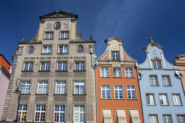 Fototapeta na wymiar Beautiful buildings in Old Town of Gdansk, Poland