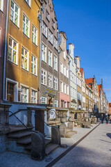 Dluga Street in Gdansk, Poland
