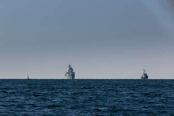 Kriegsschiff vor Kamtschatka - Russland