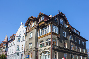 Fototapeta na wymiar Old mansion on the Victory Avenue in Gdansk, Poland