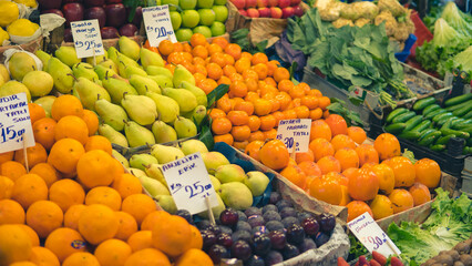 greengrocer fruit stand healthy products