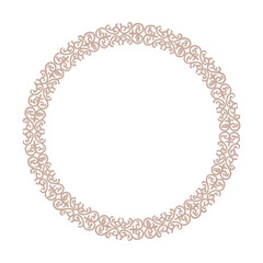 circle  frame with a decorative ornament