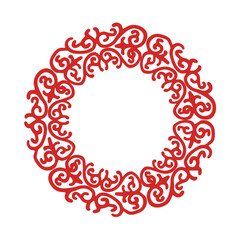 circle  frame with a decorative ornament