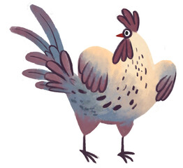 Cock rooster illustration - 513806476