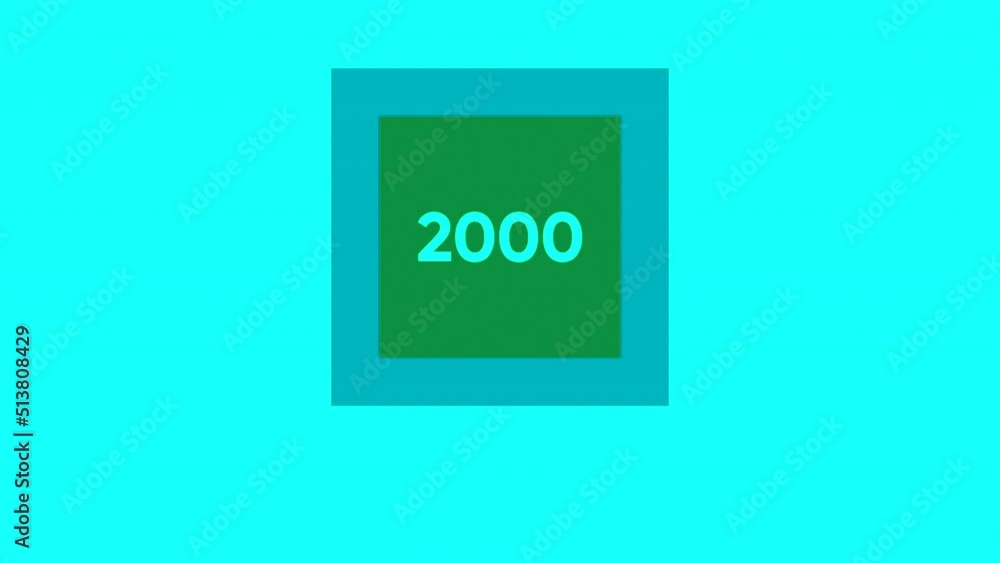 Poster abstract colorful retro pattern with the statement 2000 is forever. motion. geometrical pattern with