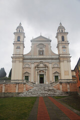 Fototapeta na wymiar Basilica di Santo Stefano, Liguria, Italy