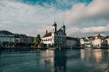 Fototapeta premium view of the old town Lucerne
