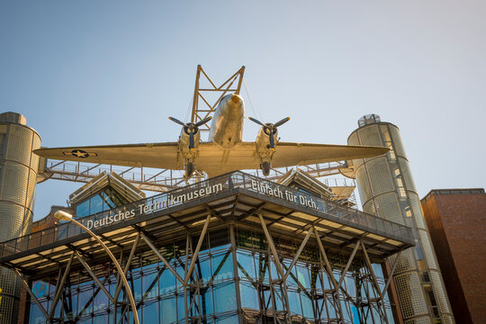 View on the entrance of the The Deutsches Technikmuseum (German Museum of Technology) in Berlin