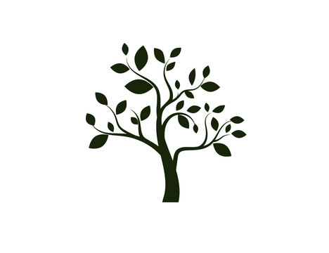 Tree icon. Nature, park. Vector image.