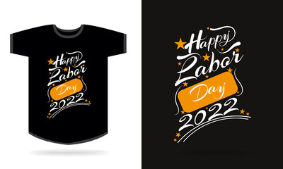 Labor day typography t-shirt design template