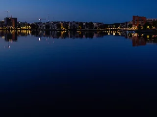Foto op Canvas night view of the city of stockholm at hammarby sjöstad © Per