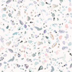 Terrazzo Texture Vector. Flooring Seamless Pattern