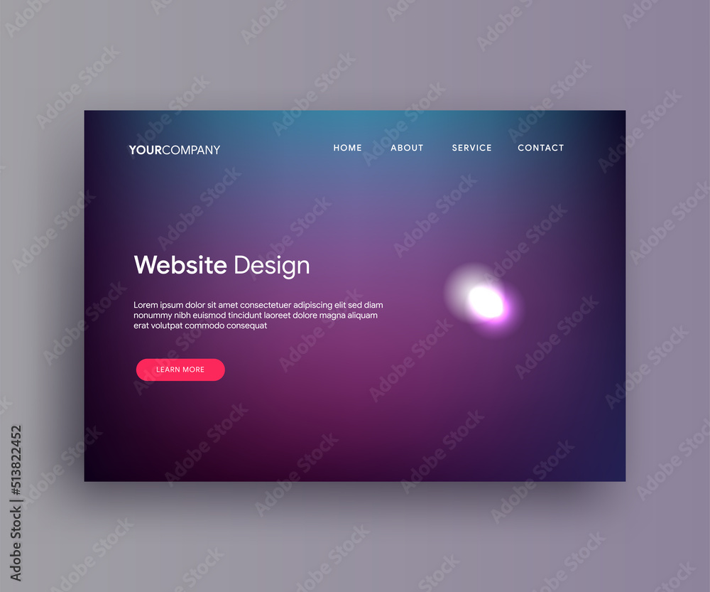 Aufkleber digital marketing flat business concept web website landing page banner template smartphone realisti