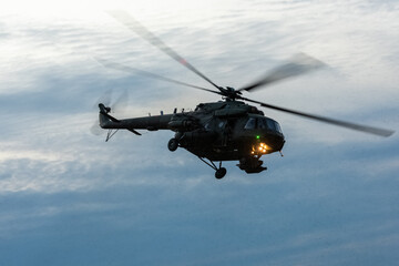 Fototapeta na wymiar Polish Mi-17 transport helicopter