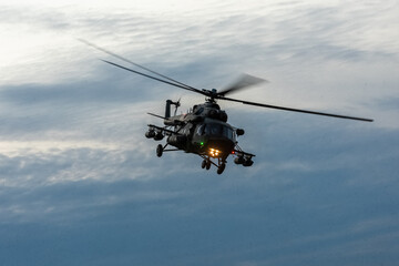 Fototapeta na wymiar Polish Mi-17 transport helicopter