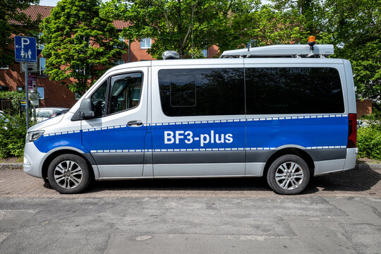 ECKERNF&Ouml;RDE, GERMANY - JUNE 17, 2022: BF3-plus heavy haulage escort vehicle