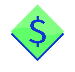 USDN currency Icon. Flat design. Concept of crypto currency and blockchain.