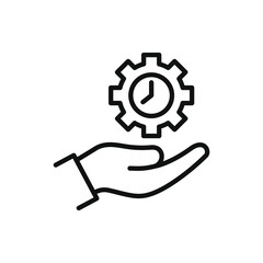 Efficiency productivity icon line style isolated. Vector illustration