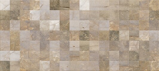 Old marble tile with cement texture. Cement and Concrete Stone mosaic tile. - obrazy, fototapety, plakaty