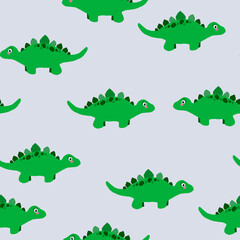 seamless pattern with green leaves