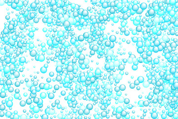 Soap bubbles vector background. Shower concept backdrop.