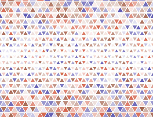 Trendy triangles halftone vector. Fade triangular shapes cover backdrop. Pixel triangles