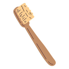 Isolated sketch of a toothbrush Vector