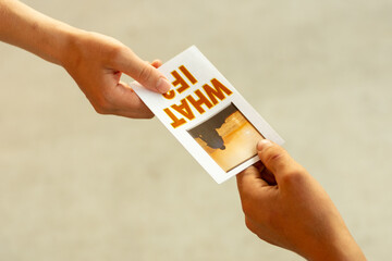 sharing the gospel with a tract - obrazy, fototapety, plakaty