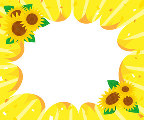 バナーデザイン　夏イメージ　ひまわり　300×250サイズ対応