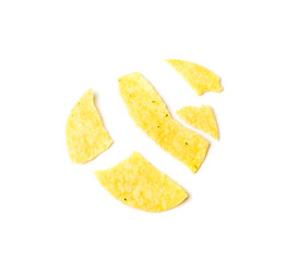 Potato Chips Isolated