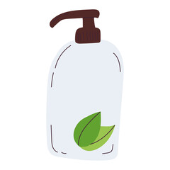 Isolated sketch of a body lotion Vector