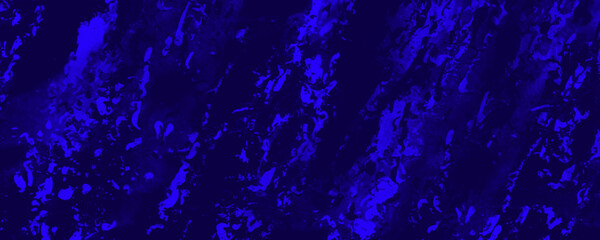 Artistic vector watercolor grunge background for background, cover, poster, flyer. Blue and black illustration. Grunge texture. Hand drawing template. Futuristic backdrop.