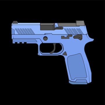 recommend clip art: Firearms vector style, Shooting gun, Weapon illustration, Vector Line, Gun illustration, Modern Gun, Military concept, Pistol for training
                    