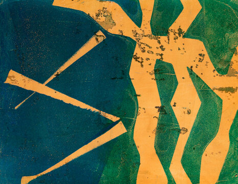 Colorful background using monoprinting to create texture filled images. Can be used for books, backgrounds, prints and more.