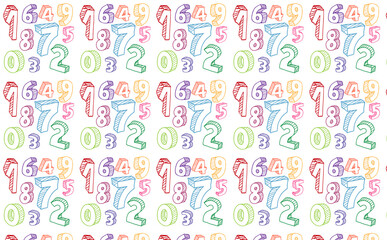Colorful Numbers Gift Wrap Tapestry