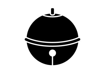 和風の鈴　シンプルなシルエットイラスト