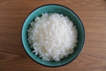 bowl of rice on mat