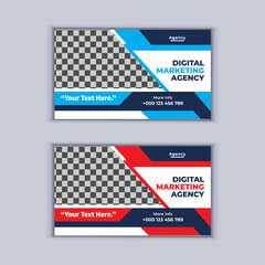 Digital Marketing Agency Business Banner Design Vector Template. Modern Layout Template