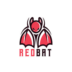 Red Bat Logo Template