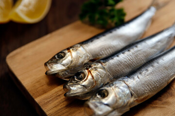 Squid that is the ingredient for multiple freshly caught fish dishes on the table
