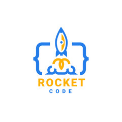 Rocket Code Logo Template