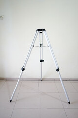 Telescope on tripod with parts. Reflector with optical tube of Newtonian system on azimuth mount....