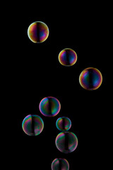 Soap bubble,bubble,sphere,Rainbow,ball,Black background
シャボン玉 黒背景  球体  