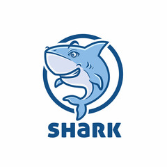 Obraz premium Shark Mascot Logo