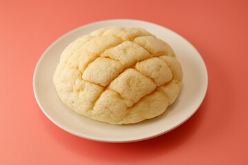 Melon bread, a sweet dessert bread that is a staple of Japan on the table